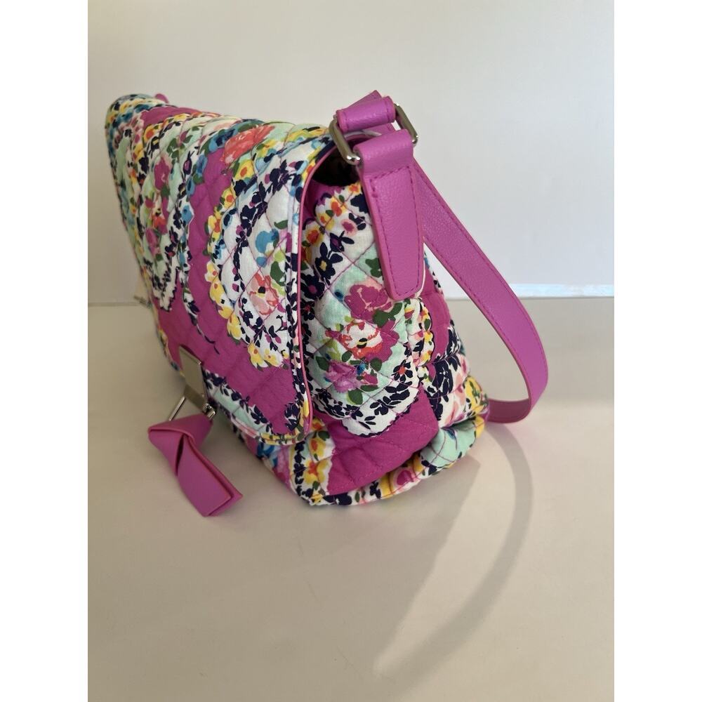NWT Vera Bradley Carson Crossbody Bag Wildflower Paisley Flap Purse Floral - Picture 4 of 13